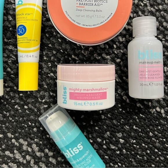 Bliss Skincare Set | Block Star | Mighty Biome | NEW, 6 P Bundle - Picture 2 of 2